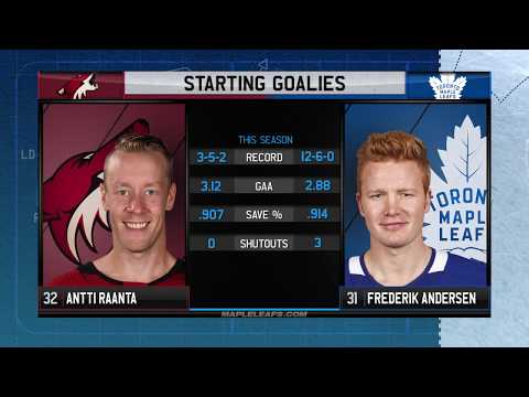 Molson Canadian Game Day: Arizona at Toronto - November 20, 2017