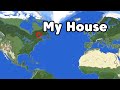 Travelling To My REAL House In Minecraft