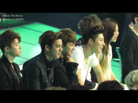 [Fancam]The Remix EP3-iKON Reaction to Momo