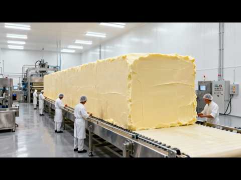 Inside the Butter Factory: How Tons of Cream Become Butter at Massive Scale