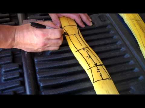 How to make a SNAKEY osage bow #1