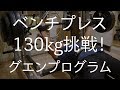 ベンチプレスMAX挑戦　グエンプログラムは効果があったのか？