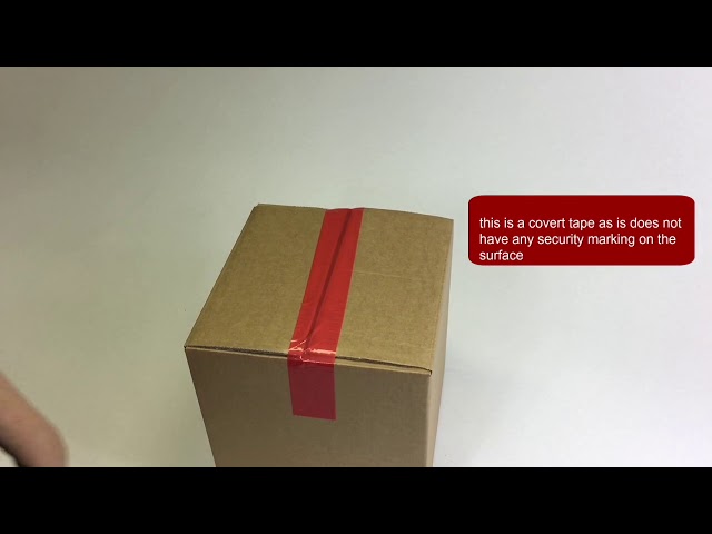 Vídeo relacionado con TamperSeals Group - 1 Rollo 50mm x 50m Rojo 100% Total Transferencia Tamper Evident Void Cinta y Sellos de Seguridad
