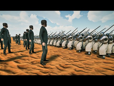 100 JOHN WICK vs 1,000,000 KNIGHTS | Ultimate Epic Battle Simulator 2 | UEBS 2
