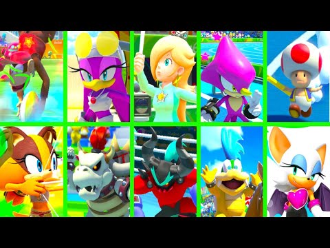 Mario and Sonic at the Rio 2016 Olympic Games - All Guest Characters (Wii U)