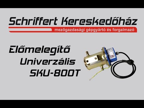 Schriffert előmelegítő személyautóba (Vízmelegítő) 800W,  16mm