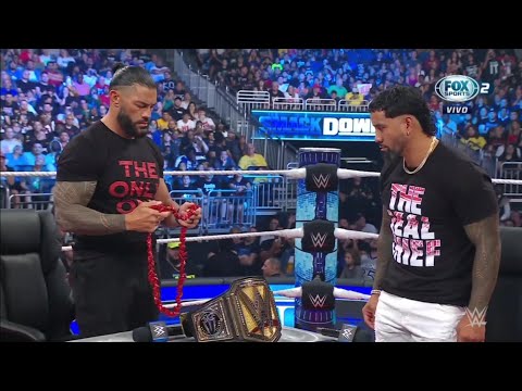 Jey Uso reta a Roman Reigns a una lucha Tribal Título Indiscutible -WWE Smackdown 21/07/2023 Español