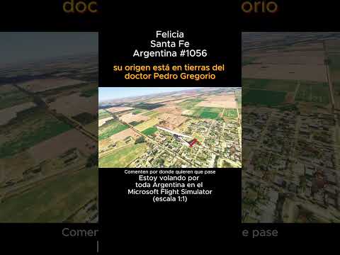 Felicia, Santa Fe desde el Microsoft Flight Simulator #felicia #santafe #msfs #argentina