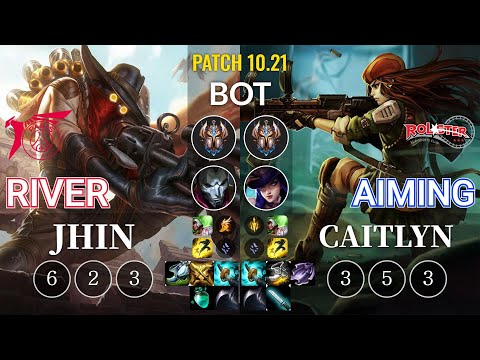 TLN River Jhin vs KT Aiming Caitlyn Bot - KR Patch 10.21