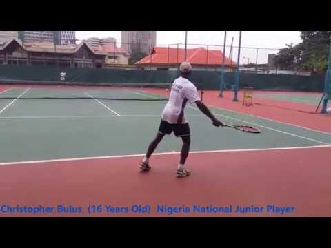 CHRISTOPHER BULUS, NIGERIA JUNIOR TENNIS CHAMPION