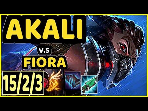 BROKEN BLADE (AKALI) vs FIORA - 15/2/3 KDA TOP GAMEPLAY - EUW Ranked GRANDMASTER