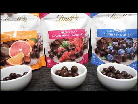 ASMR Grocery Store Samples Role Play (Lindt Chocolate Fruit Sensations)