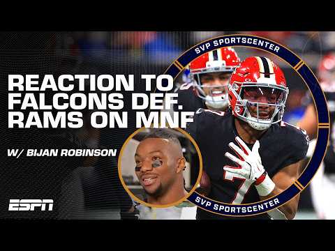 Bijan Robinson reacts to 93-YD TD 🔥 'I would've been CLOWNED ON if I didn't score' | SC with SVP