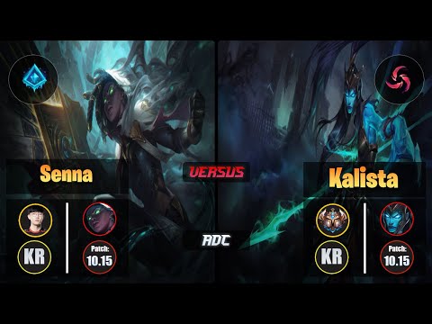 Viper SENNA (ADC) [Glacial Augment] VS KALISTA - Challenger KR Patch 10.15