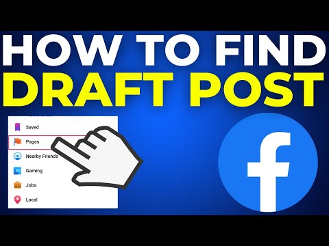 How To Find Draft Post On Facebook (2024)