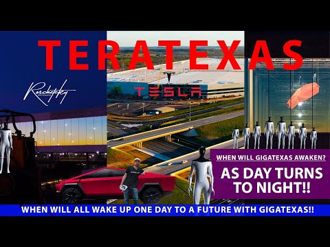 #GigaTexas at Night  - #Tesla #TeraTexas Construction Update from Day to NIGHT #GoGigaTexas