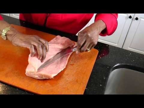 Butterfly a pork loin