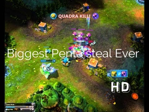 Biggest penta steal in League of Legends