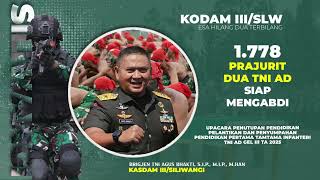 Download lagu Rindam III/Siliwangi menutup Pendidikan Pertama Tamtama TNI AD Gelombang III TA 2025 mp3