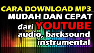 DOWNLOAD MUDAH RATUSAN AUDIO BACKSOUND MP3 GRATIS