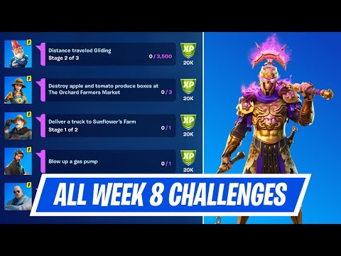 All Week 8 Epic and Legendary Quests Challenges Guides in Fortnite Chapter 2 Season 5