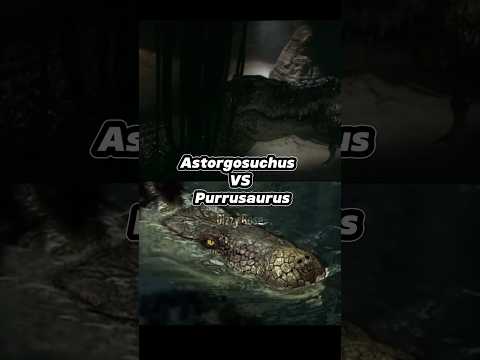 Astorgosuchus vs Purrusaurus #paleontology #animals #1v1 #fyp #vs #crocodile #reptiles #viral