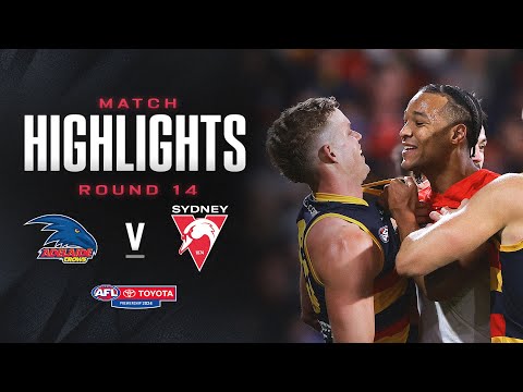 Adelaide Crows v Sydney Swans Highlights | Round 14, 2024 | AFL