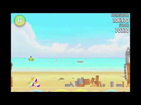 Angry Birds Rio Level 1 (5-1) Beach Volley 3 Star Walkthrough