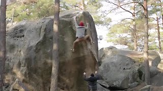 Video thumbnail: Miséricorde, 7c+. Fontainebleau