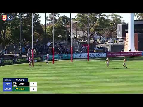 Rd 17 Hostplus SANFL Snapshot - Port's Will Lorenz snaps cleanly on the run