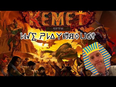 Kemet Seth Boardgame - 4 Player Live Playthrough