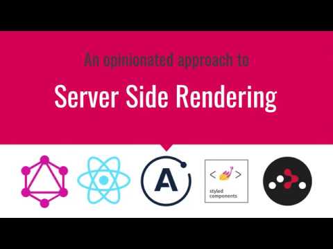 GraphQL Toronto Apr 2018 - SSR with Apollo Client & React and Intro to Prisma