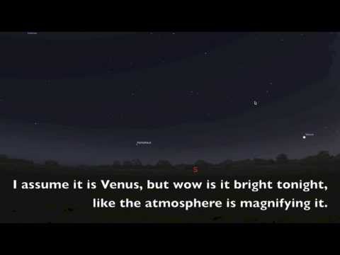 Bright Star (Venus?) Southern Skies in Hail Shower Nov 29