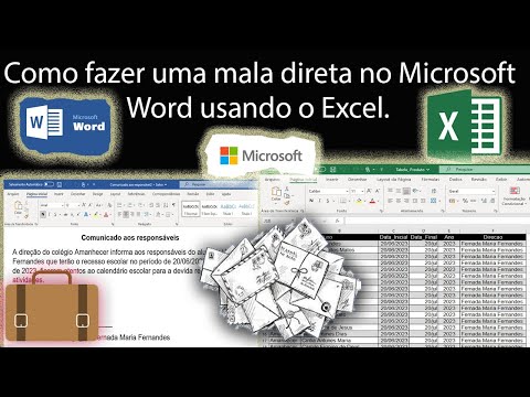 How to do a mail merge in Word with Excel data.