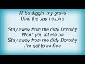 Anvil - Dirty Dorothy Lyrics