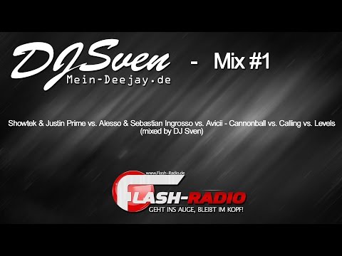 Showtek  vs. Alesso vs. Avicii - Cannonball vs. Calling vs. Levels (mixed by DJ Sven)
