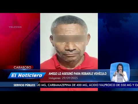 Esclarecen homicidio de comerciante en Carabobo - El noticiero emisión meridiana 29/09/25