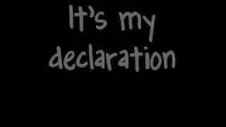 David Cook - Declaration Lyrics