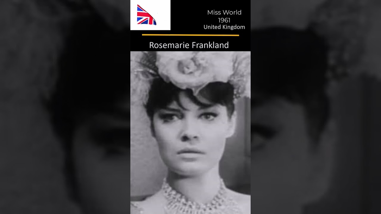 I Miss World 1961 I Rosemarie Frankland I