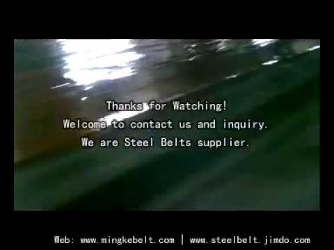 AT1200 Stainless Steel Belt for resin flaker as cooling conveyor belt