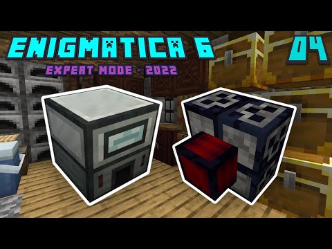 Lets Play Enigmatica 6 Expert EP 4 - Our First Machines! Induction Smelter and Stirling Dynamo!