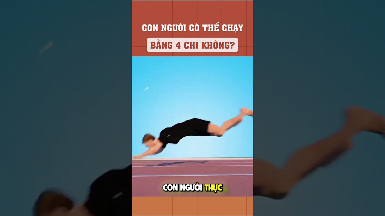 Con người có thể chạy bằng 4 chi không?