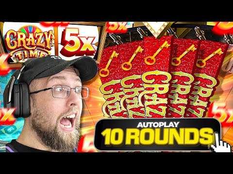 INSANE 5X TOP SLOT CRAZY TIME GAME SHOW WIN DURING AN AUTO-PLAY SESSION!