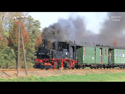 Döllnitzbahn zu Halloween 2-2 Dampflok - Steam Train
