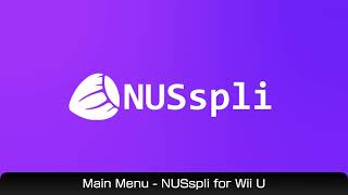 Main Menu - NUSspli (Wii U Homebrew)