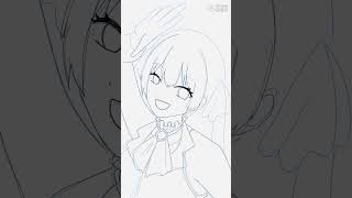 1時間で宝鐘マリン描いてみた #ワンドロ #宝鐘マリン #vtuber #vチューバー #hololive #ホロライブ #描いてみた
