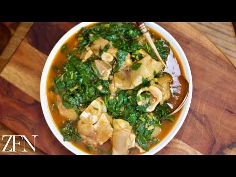 How to Cook Curry Cow Foot Trotters Mazondo & Greens Stew