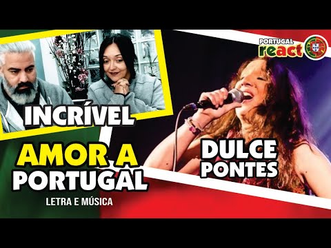 REACT 🇵🇹 - DULCE PONTES canta AMOR A PORTUGAL  (COM LEGENDA) Segundo hino
