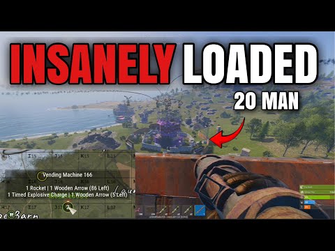 I online RAIDED a 20 MAN ZERG! - RUST CONSOLE MOVIE