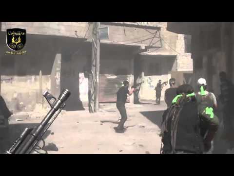 اشتباكات بين الجيش الحر وتنظيم داعش في الحجر الأسود